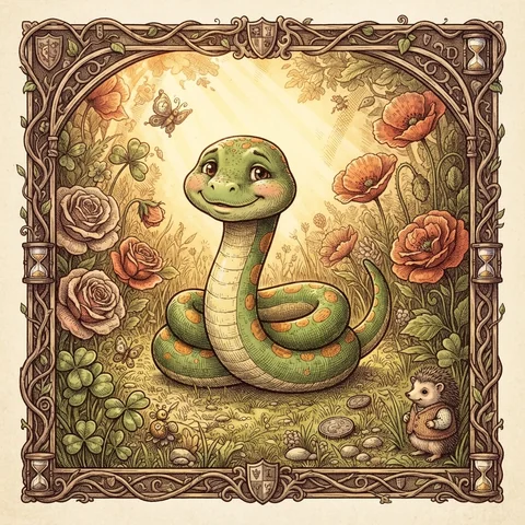 A character drawn in the Magical style