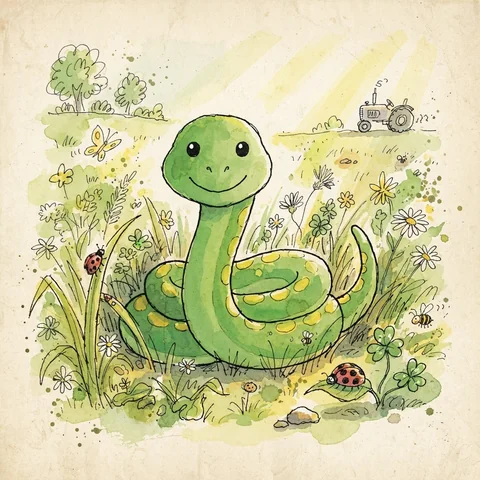 A character drawn in the Whimsical style